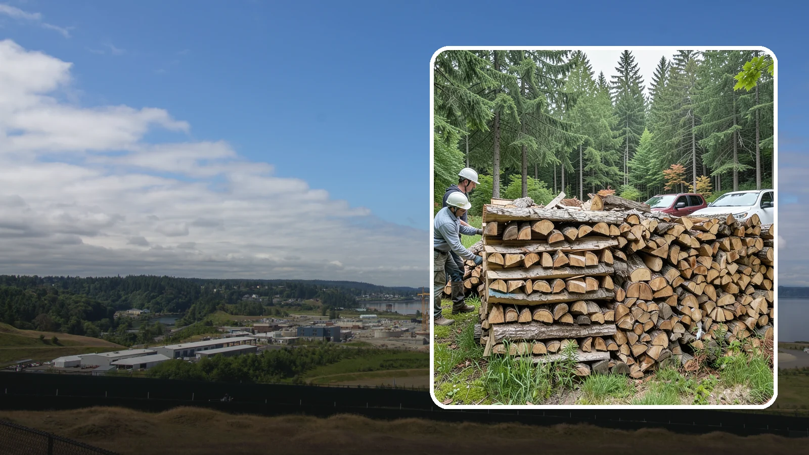 Green Firewood in University Place, Pierce County, WA - Our green firewood is freshly cut and unseasoned, sold at a lower price for buyers who plan to dry it themselves before burning.