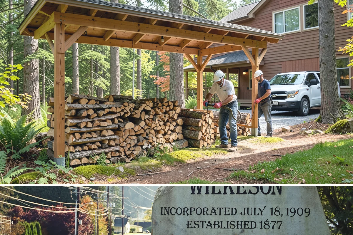 Green Firewood in Wilkeson, Pierce County, WA - Buy green firewood in spring or early summer so it has the warm, drier months to season before you need it.