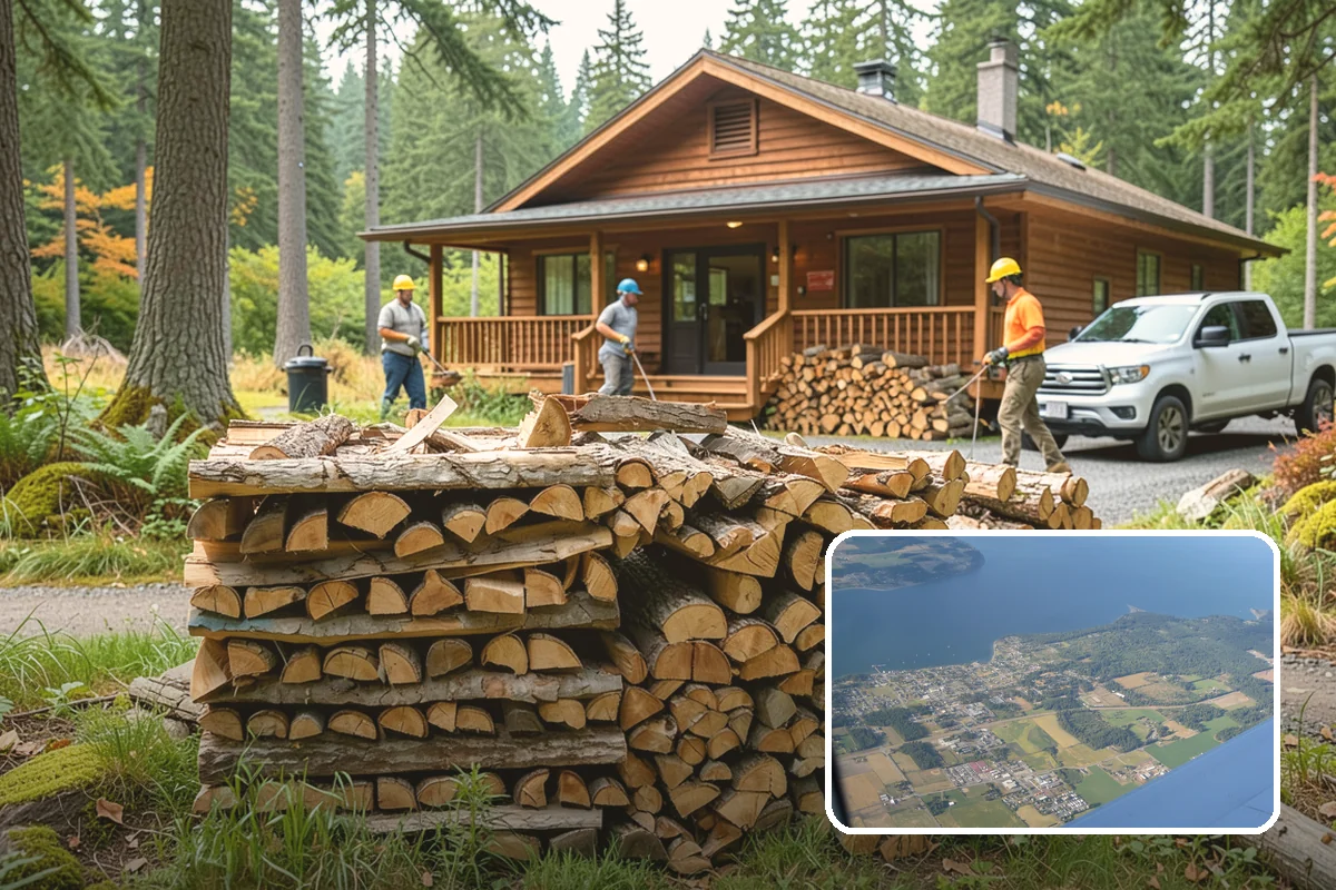Grilling Wood in Coupeville, Island County, WA - Builds a hot coal bed for fast searing