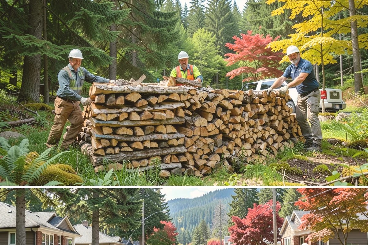 Grilling Wood in Hunts Point, King County, WA - Grilling wood peaks through the warm spring and summer months when outdoor cooking is in full swing.