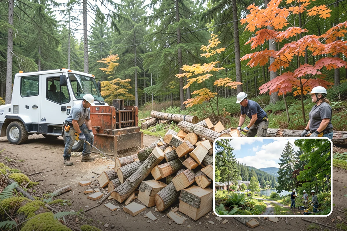 Grilling Wood in Lake Forest Park, King County, WA - Builds a hot coal bed for fast searing