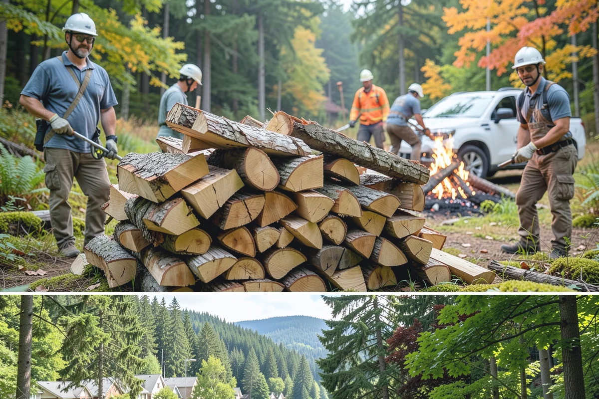 Grilling Wood in Lake Forest Park, King County, WA - Grilling wood peaks through the warm spring and summer months when outdoor cooking is in full swing.
