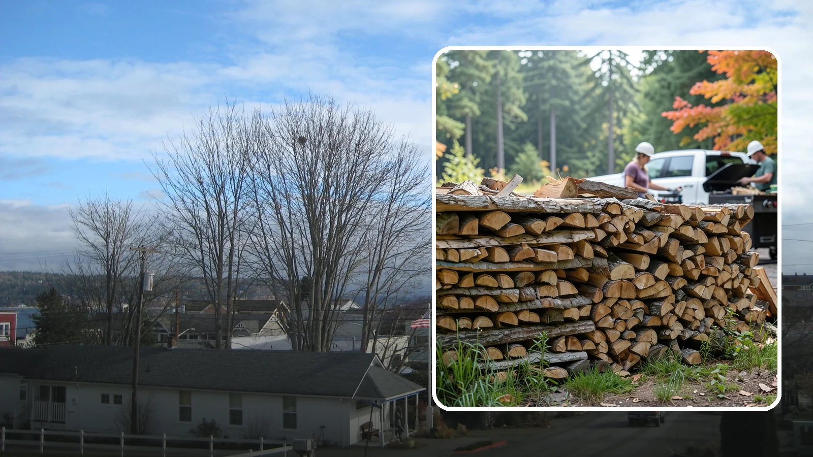 Grilling Wood in Langley, Island County, WA - Hot-burning grilling wood cut for direct-heat cooking and quick, flavorful sears.