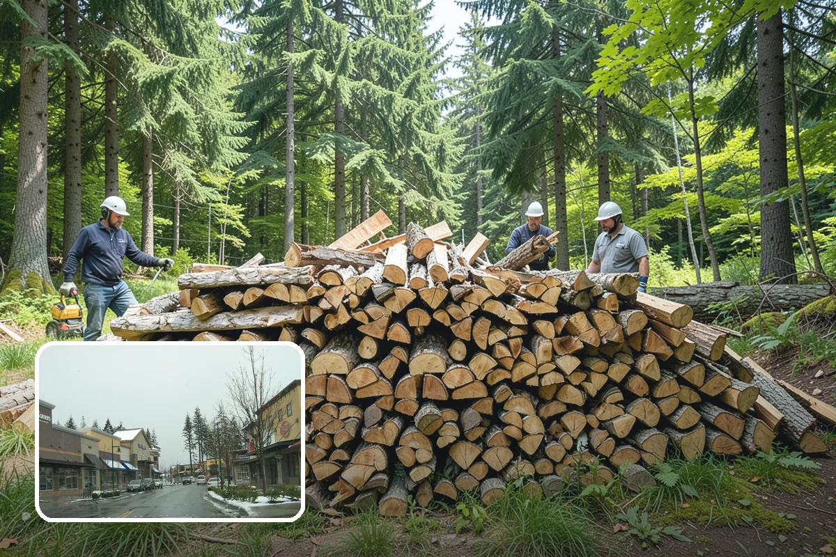 Grilling Wood in Mill Creek, Snohomish County, WA - Builds a hot coal bed for fast searing