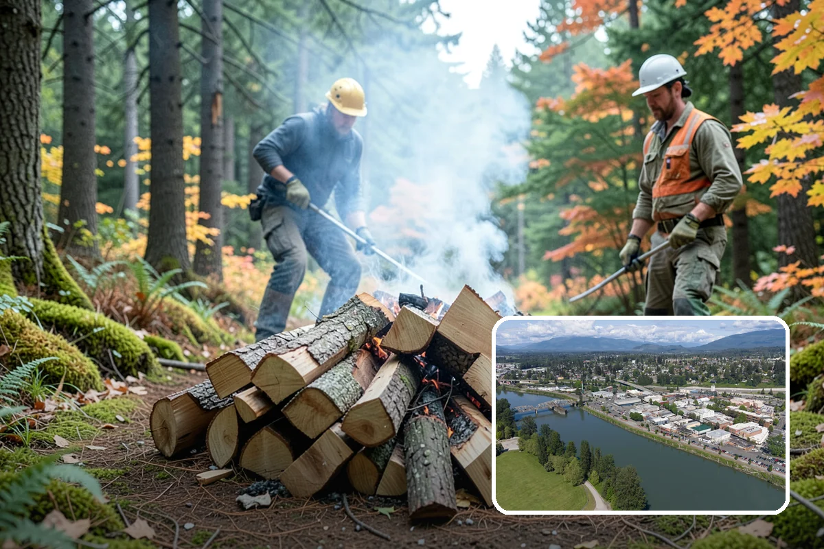 Grilling Wood in Mount Vernon, Skagit County, WA - Builds a hot coal bed for fast searing