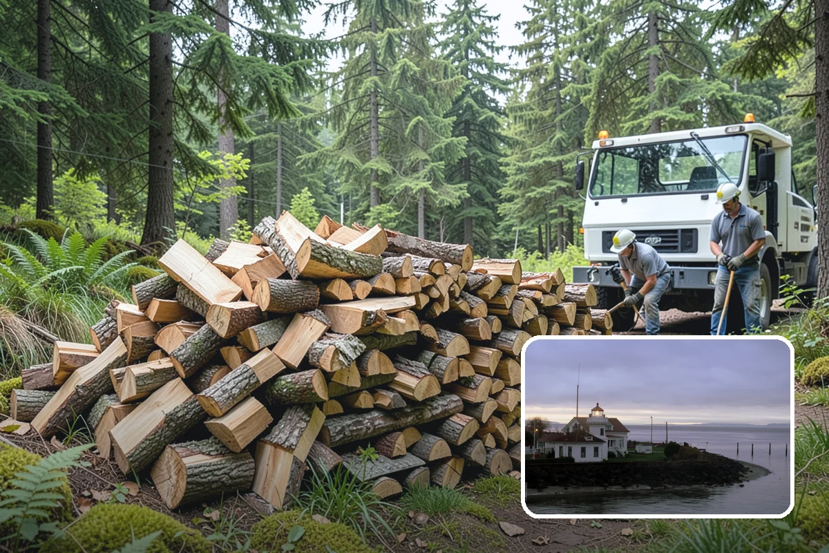 Grilling Wood in Mukilteo, Snohomish County, WA - Builds a hot coal bed for fast searing