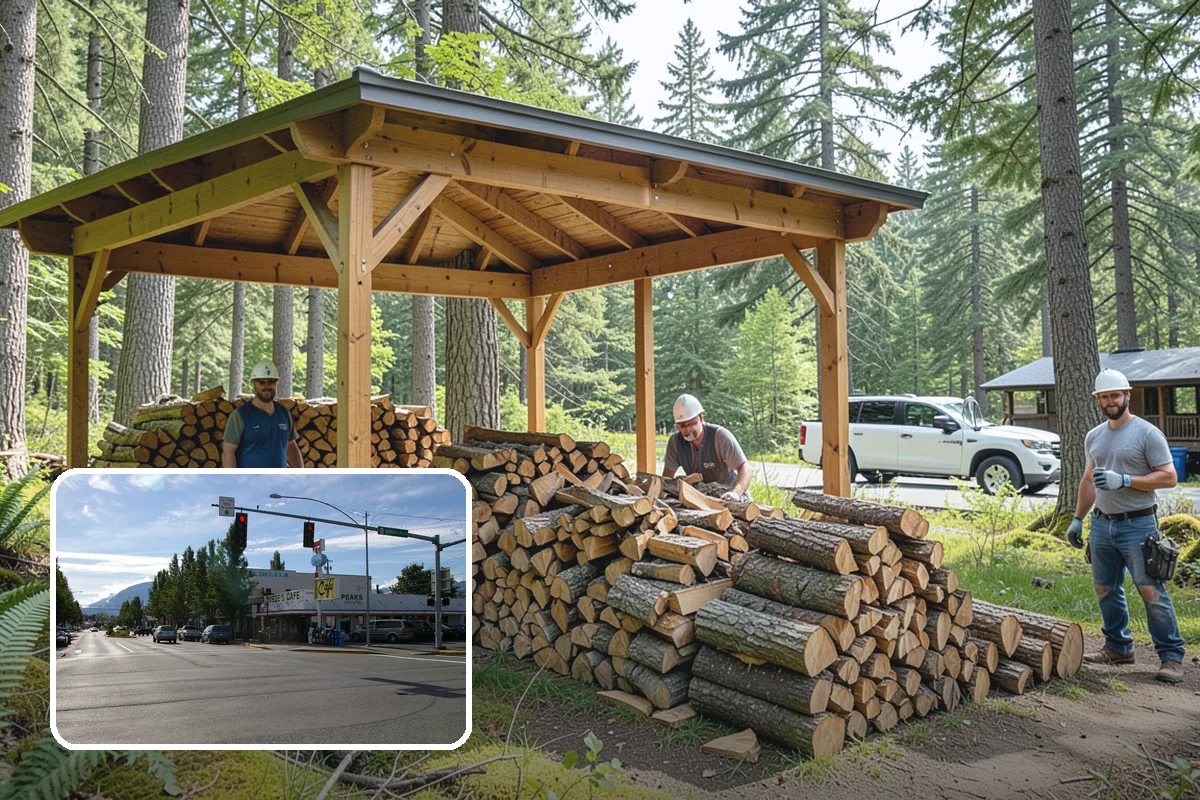 Grilling Wood in North Bend, King County, WA - Builds a hot coal bed for fast searing