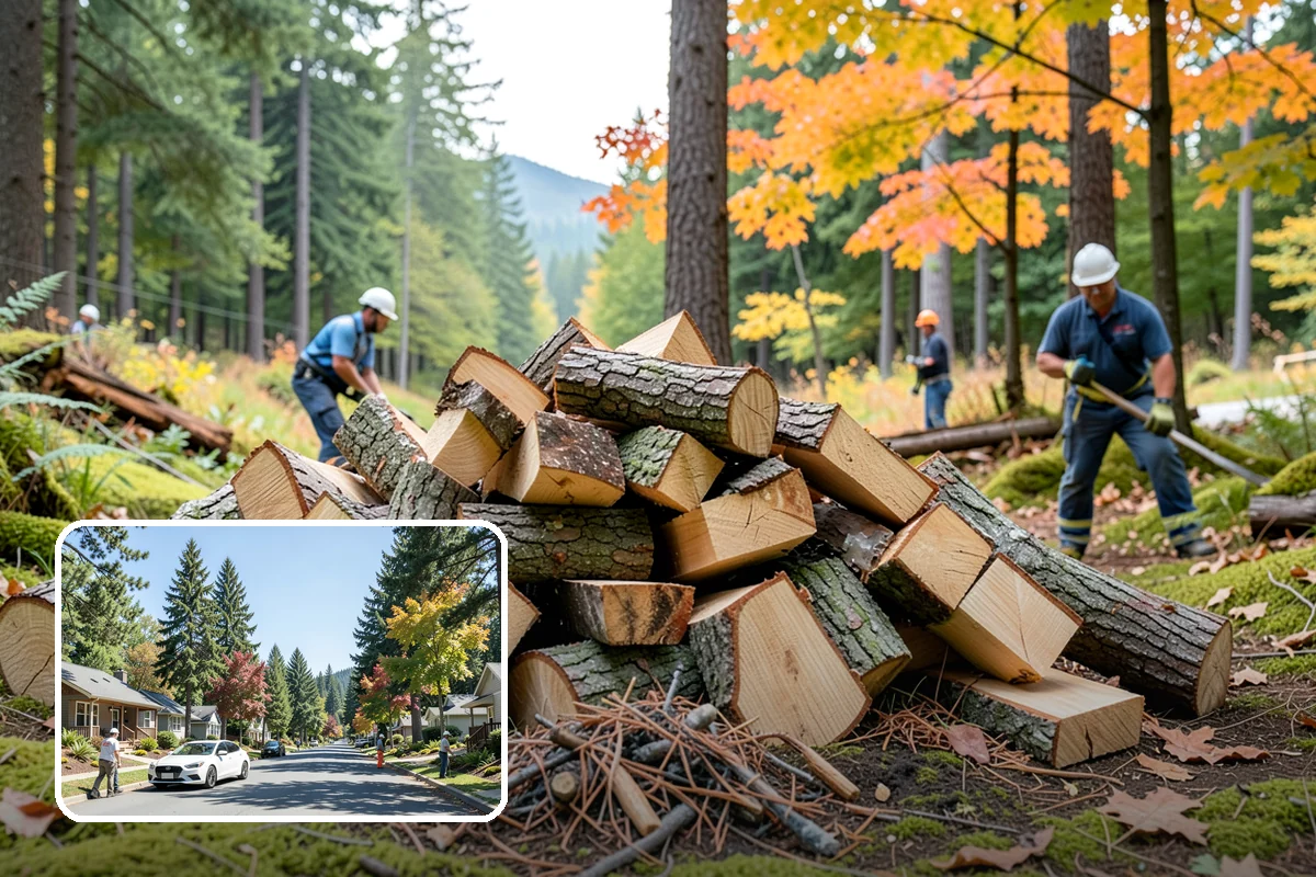 Grilling Wood in Orting, Pierce County, WA - Builds a hot coal bed for fast searing
