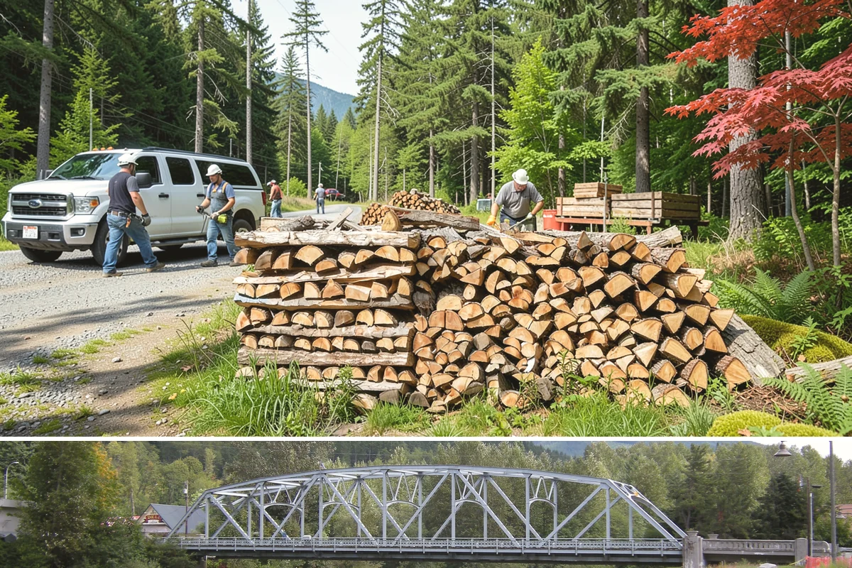 Grilling Wood in Skykomish, King County, WA - Grilling wood peaks through the warm spring and summer months when outdoor cooking is in full swing.