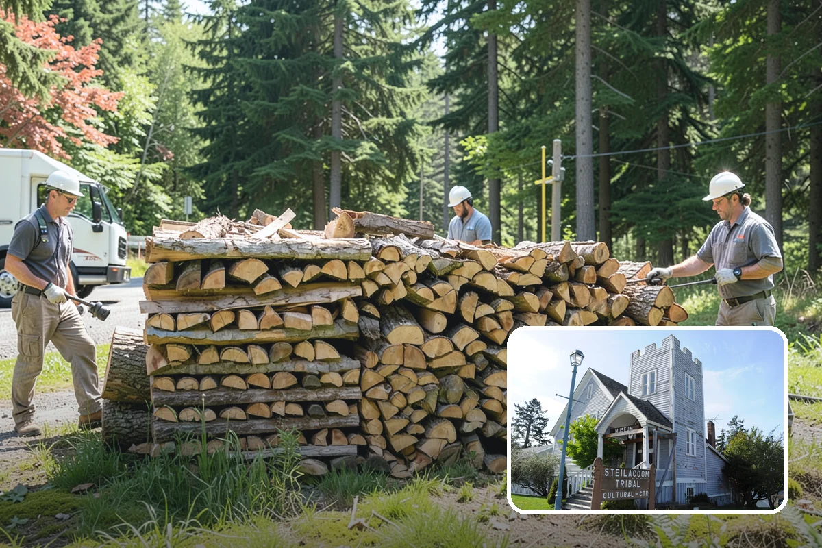Grilling Wood in Steilacoom, Pierce County, WA - Builds a hot coal bed for fast searing