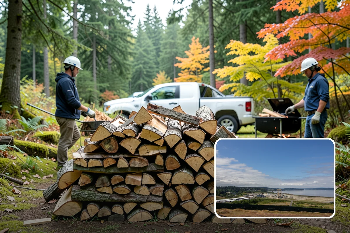 Grilling Wood in University Place, Pierce County, WA - Builds a hot coal bed for fast searing