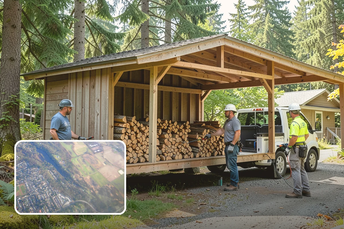 Half Cord Firewood in Algona, King County, WA - Enough wood for consistent recreational fires