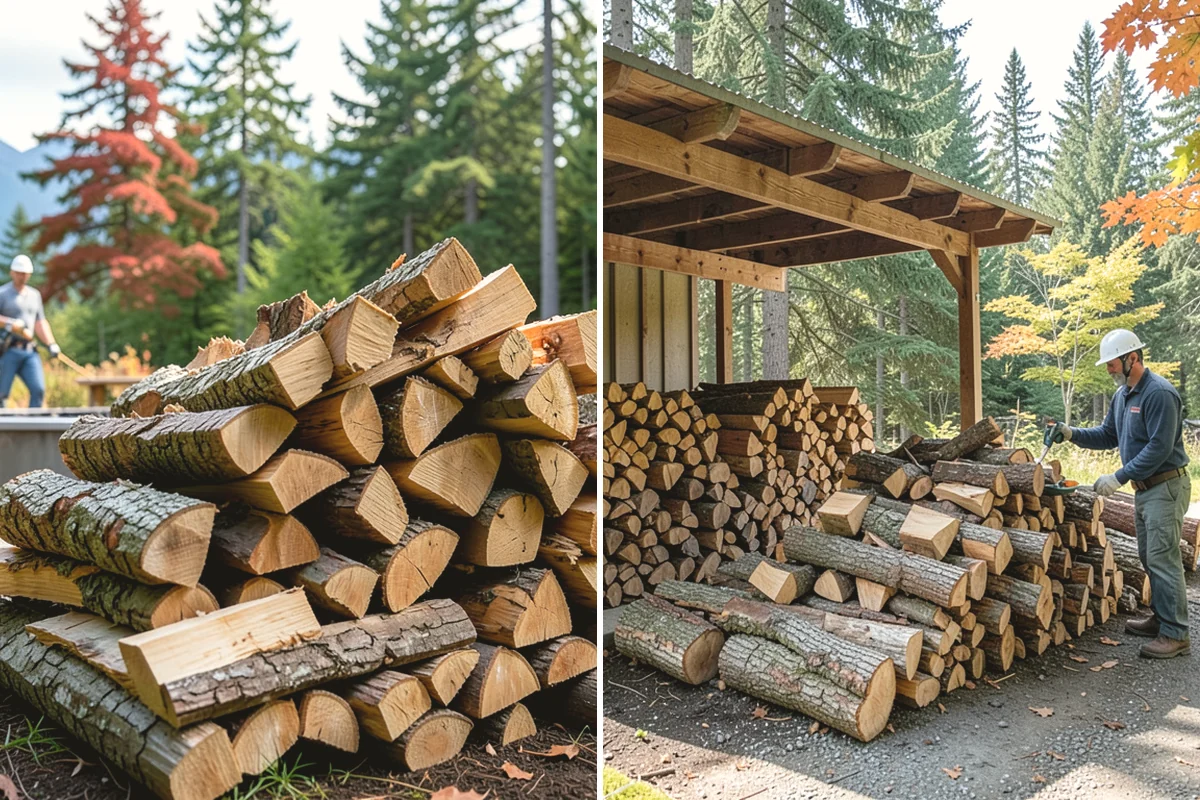 Half Cord Firewood in Anacortes, Skagit County, WA - Place your half-cord order with a preferred date