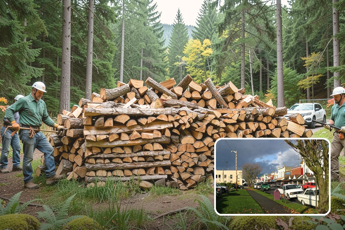 Half Cord Firewood in Arlington, Snohomish County, WA - Enough wood for consistent recreational fires