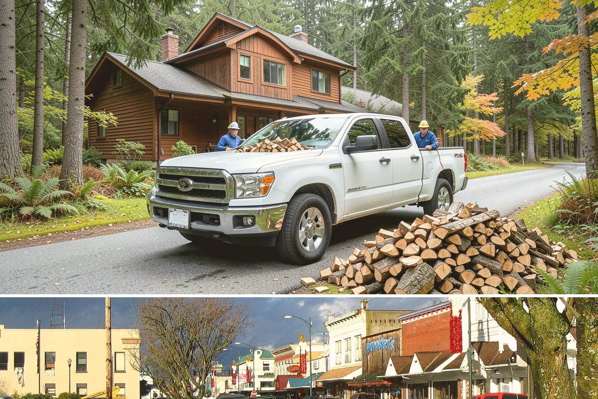 Half Cord Firewood in Arlington, Snohomish County, WA - Fall is the smart time to secure a half cord before winter demand and prices climb.