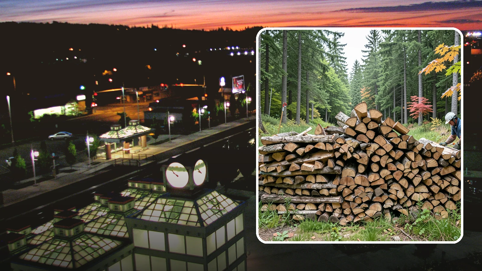 Half Cord Firewood in Auburn, King County, WA - A half cord of seasoned firewood, a balanced supply for regular weekend and evening fires.