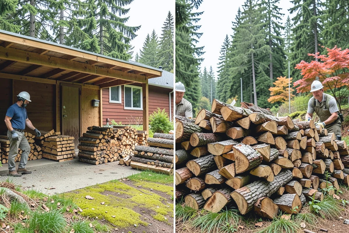 Half Cord Firewood in Beaux Arts Village, King County, WA - Place your half-cord order with a preferred date