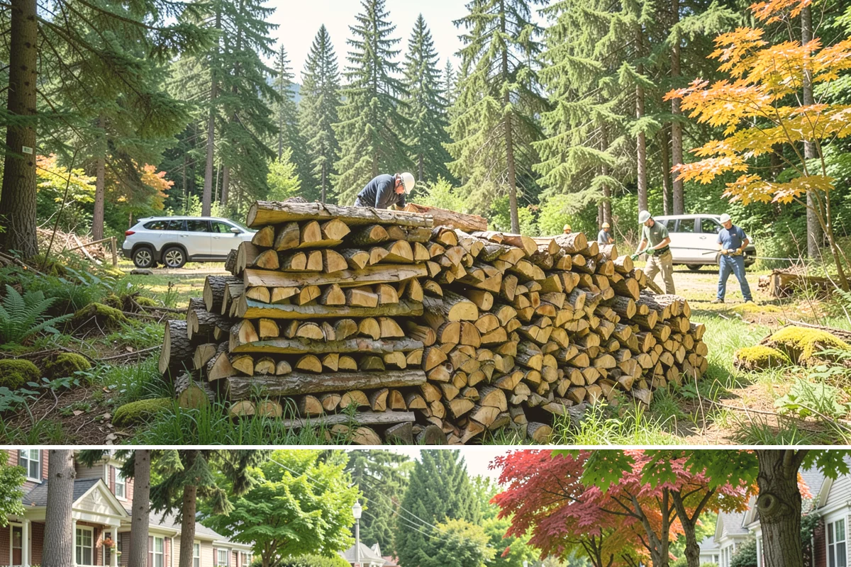 Half Cord Firewood in Beaux Arts Village, King County, WA - Fall is the smart time to secure a half cord before winter demand and prices climb.