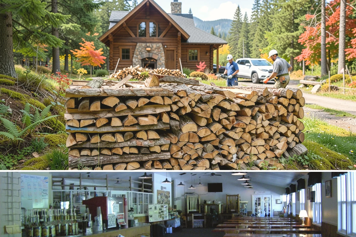 Half Cord Firewood in Black Diamond, King County, WA - Fall is the smart time to secure a half cord before winter demand and prices climb.