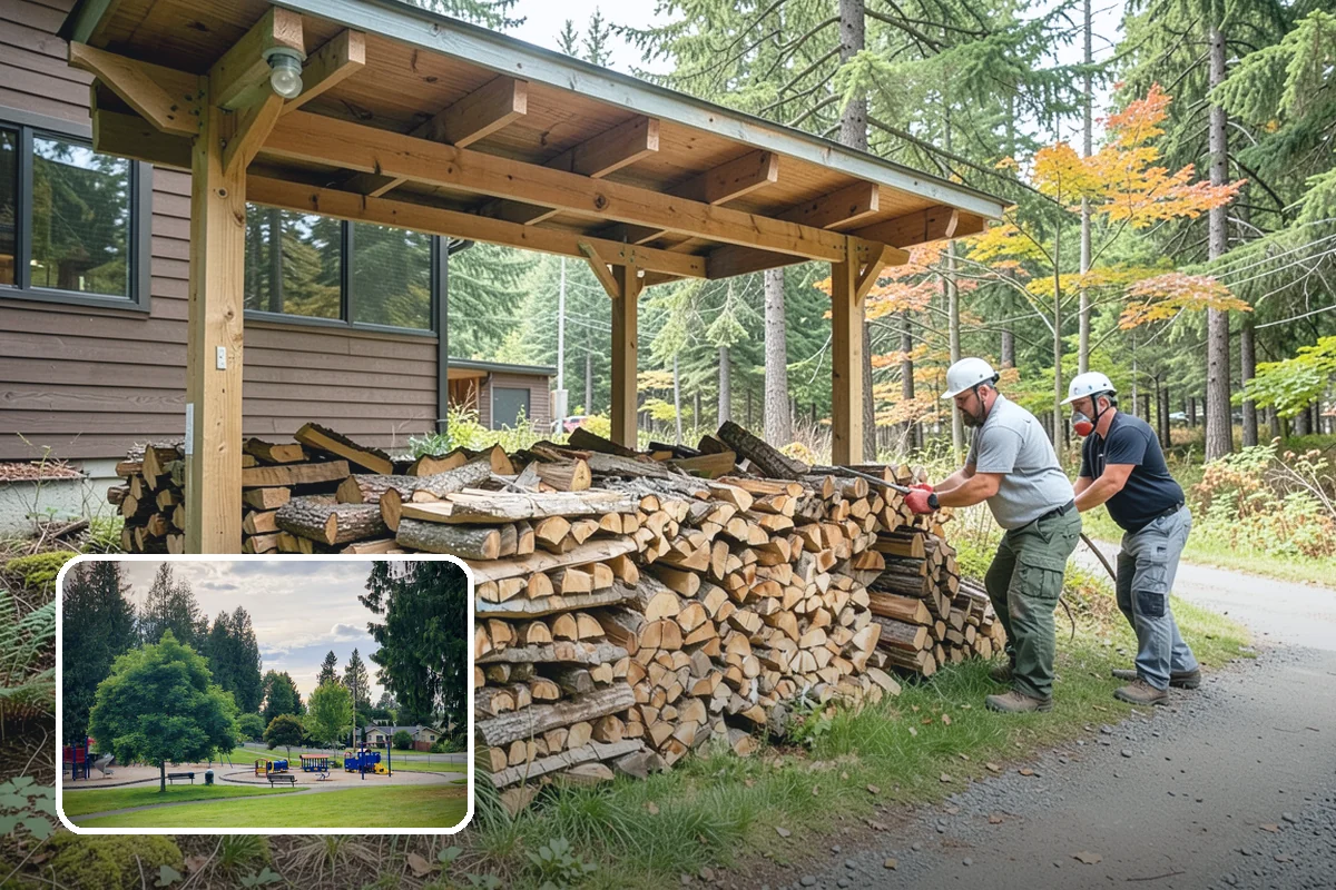 Half Cord Firewood in Bonney Lake, Pierce County, WA - Enough wood for consistent recreational fires