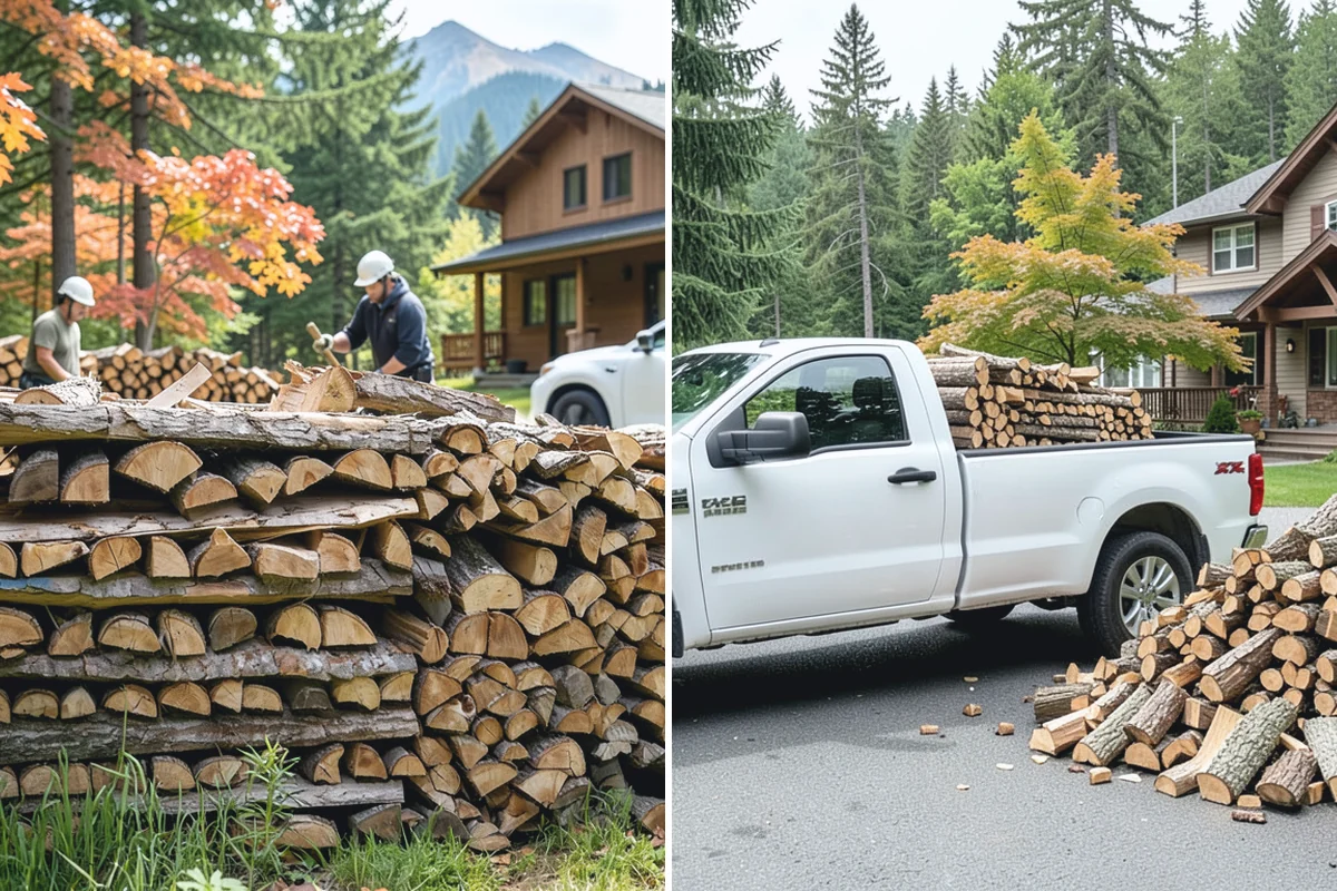 Half Cord Firewood in Bonney Lake, Pierce County, WA - Place your half-cord order with a preferred date