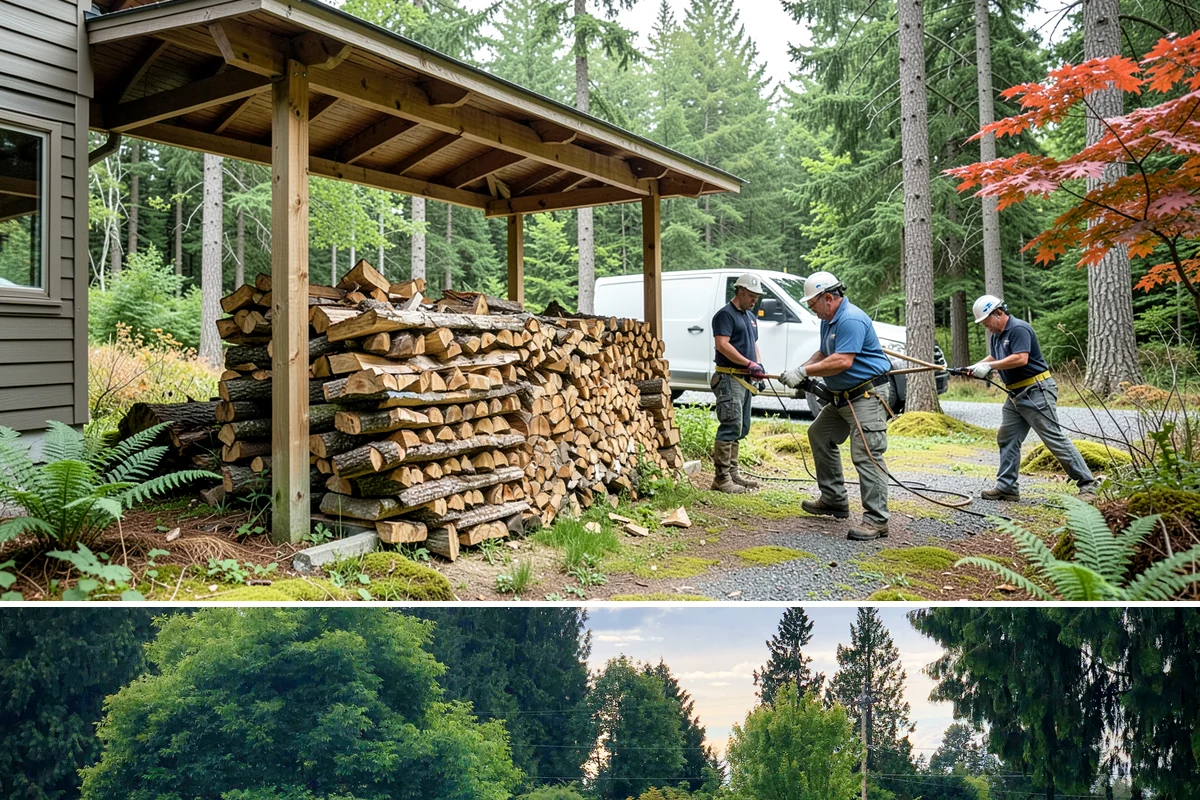 Half Cord Firewood in Bonney Lake, Pierce County, WA - Fall is the smart time to secure a half cord before winter demand and prices climb.