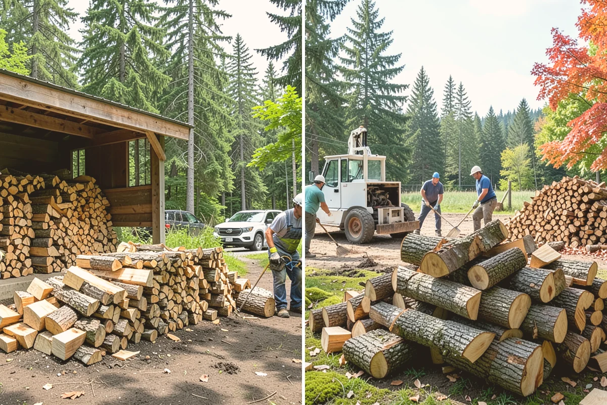 Half Cord Firewood in Bothell, King County, WA - Place your half-cord order with a preferred date