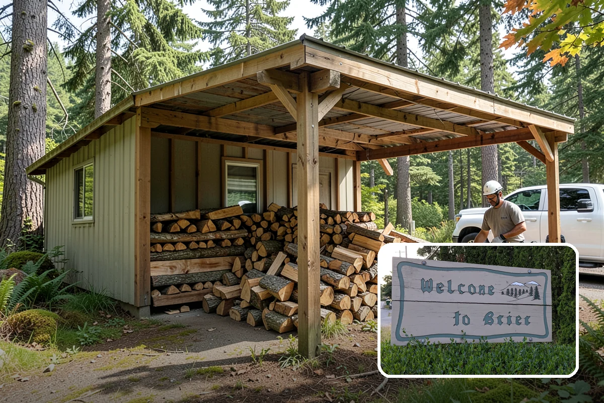 Half Cord Firewood in Brier, Snohomish County, WA - Enough wood for consistent recreational fires