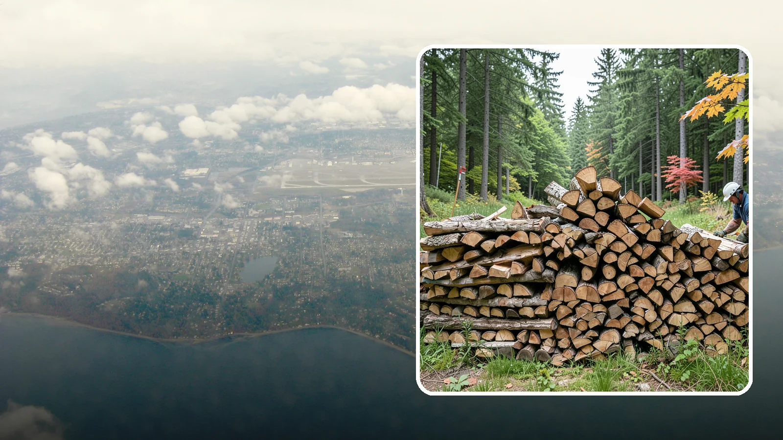 Half Cord Firewood in Burien, King County, WA - A half cord of seasoned firewood, a balanced supply for regular weekend and evening fires.
