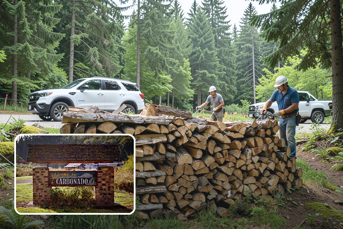Half Cord Firewood in Carbonado, Pierce County, WA - Enough wood for consistent recreational fires