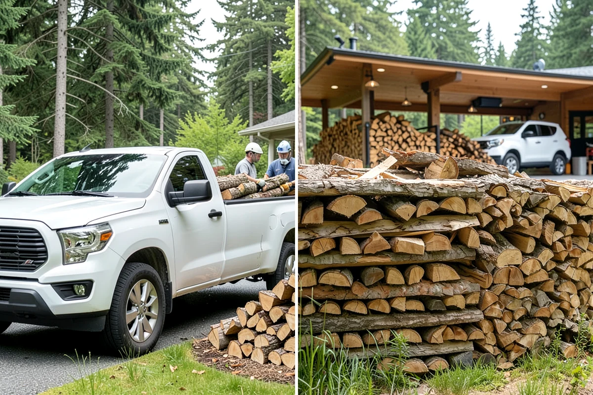 Half Cord Firewood in Clyde Hill, King County, WA - Place your half-cord order with a preferred date