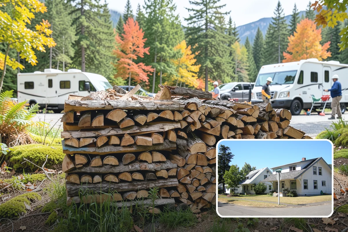 Half Cord Firewood in DuPont, Pierce County, WA - Enough wood for consistent recreational fires