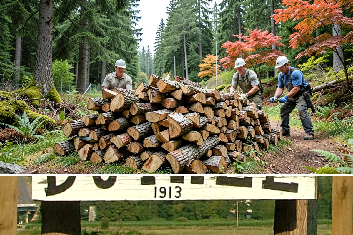 Half Cord Firewood in Duvall, King County, WA - Fall is the smart time to secure a half cord before winter demand and prices climb.