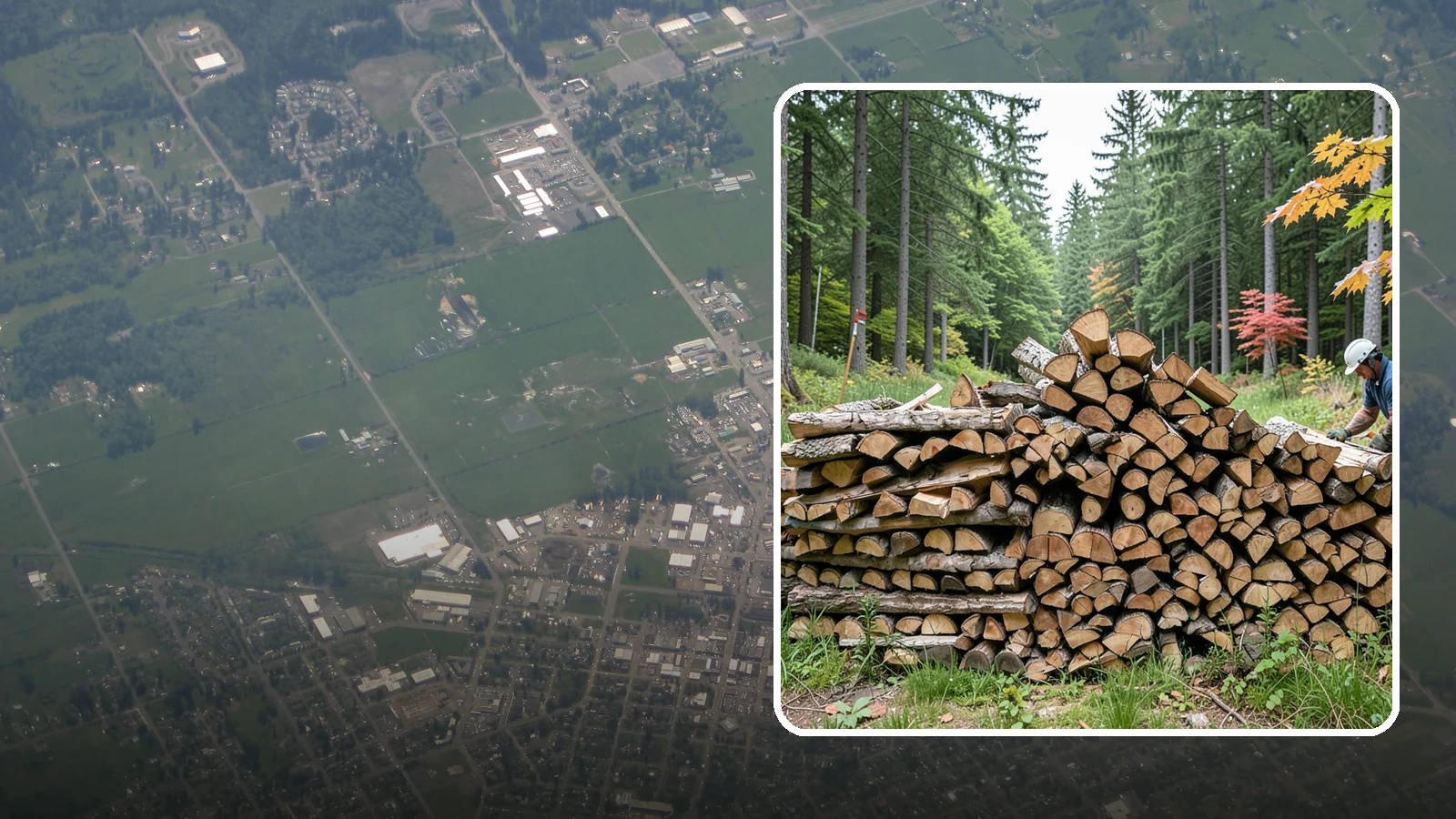 Half Cord Firewood in Enumclaw, King County, WA - A half cord of seasoned firewood, a balanced supply for regular weekend and evening fires.