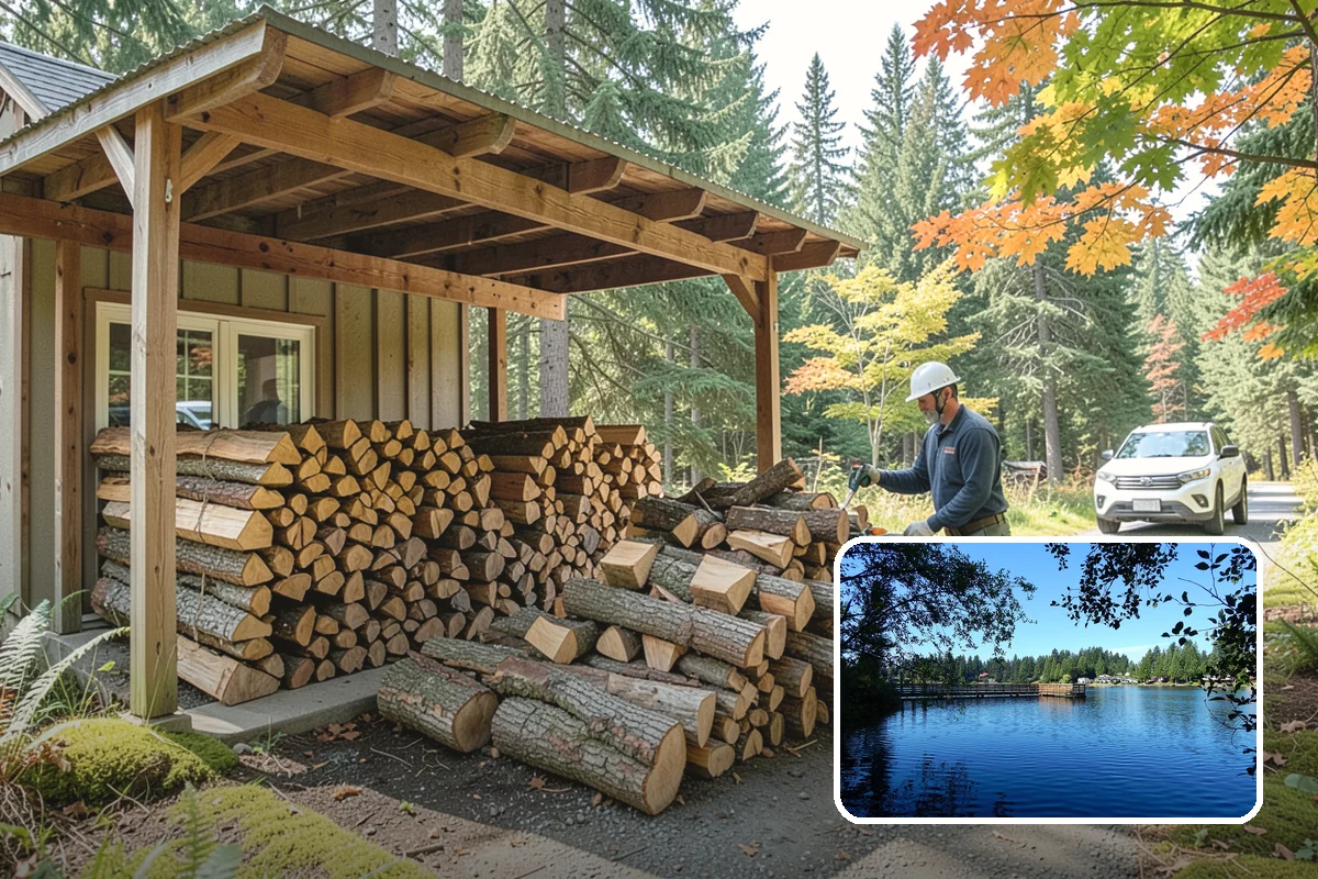 Half Cord Firewood in Federal Way, King County, WA - Enough wood for consistent recreational fires
