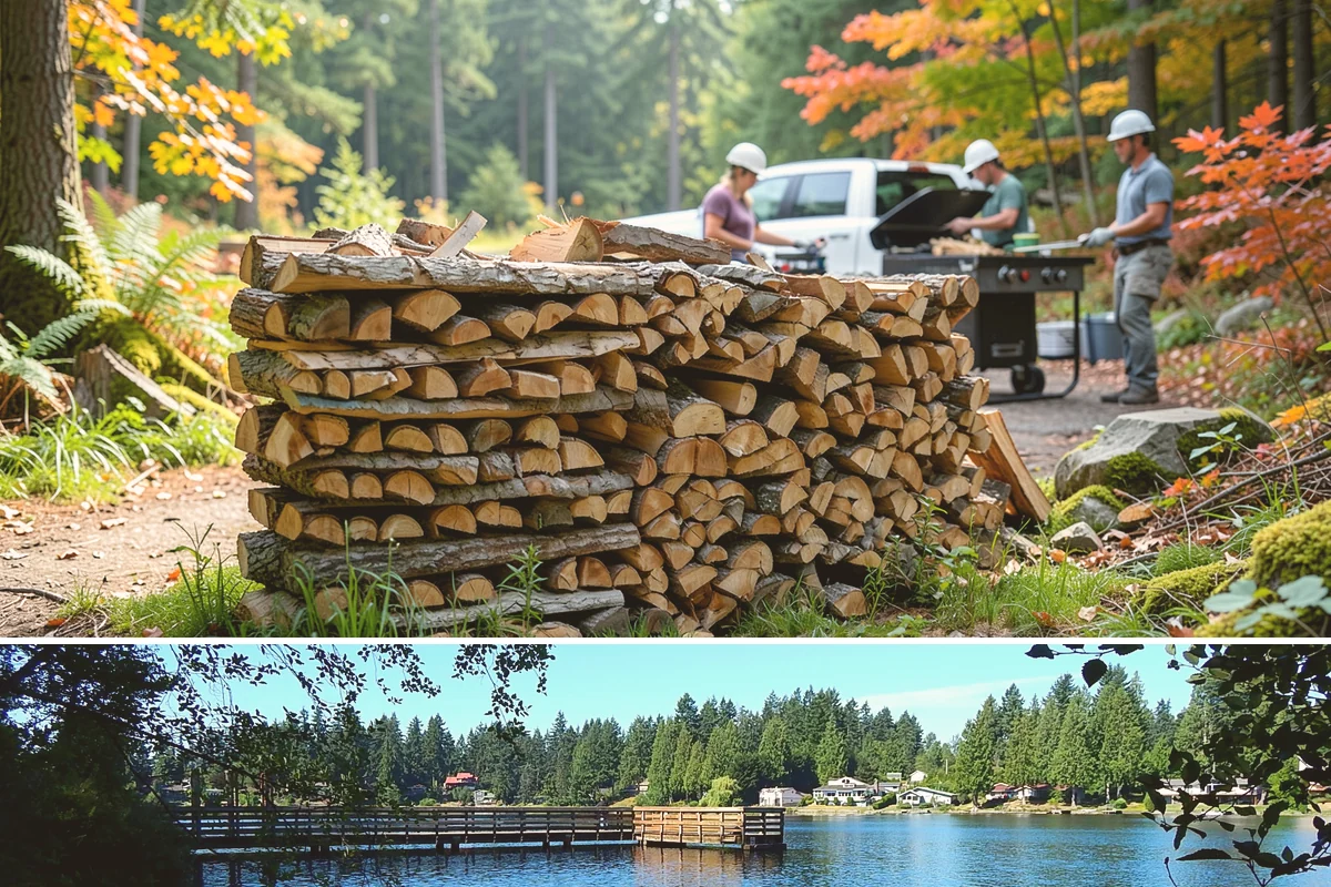 Half Cord Firewood in Federal Way, King County, WA - Fall is the smart time to secure a half cord before winter demand and prices climb.