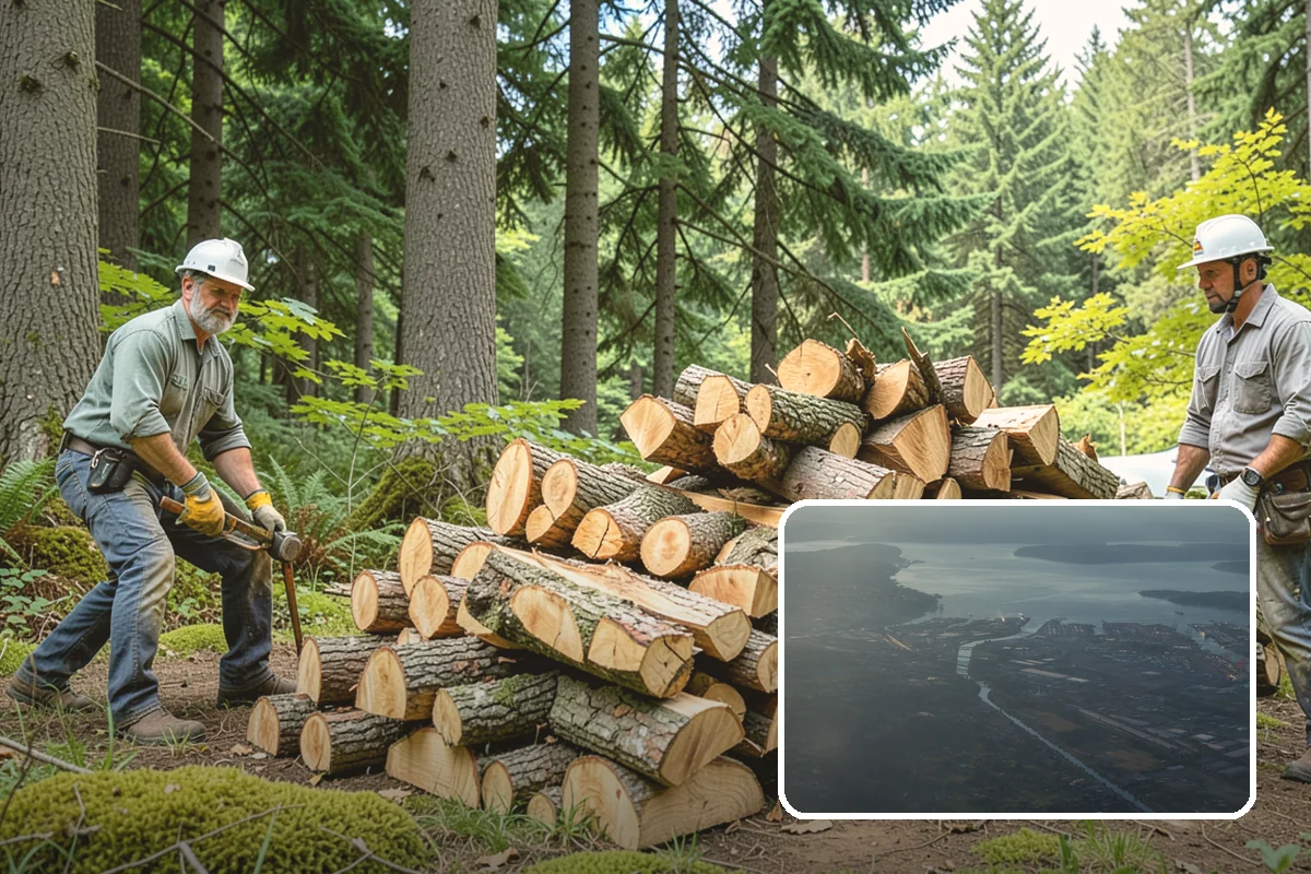 Half Cord Firewood in Fife, Pierce County, WA - Enough wood for consistent recreational fires