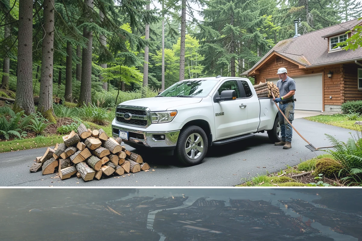 Half Cord Firewood in Fife, Pierce County, WA - Fall is the smart time to secure a half cord before winter demand and prices climb.