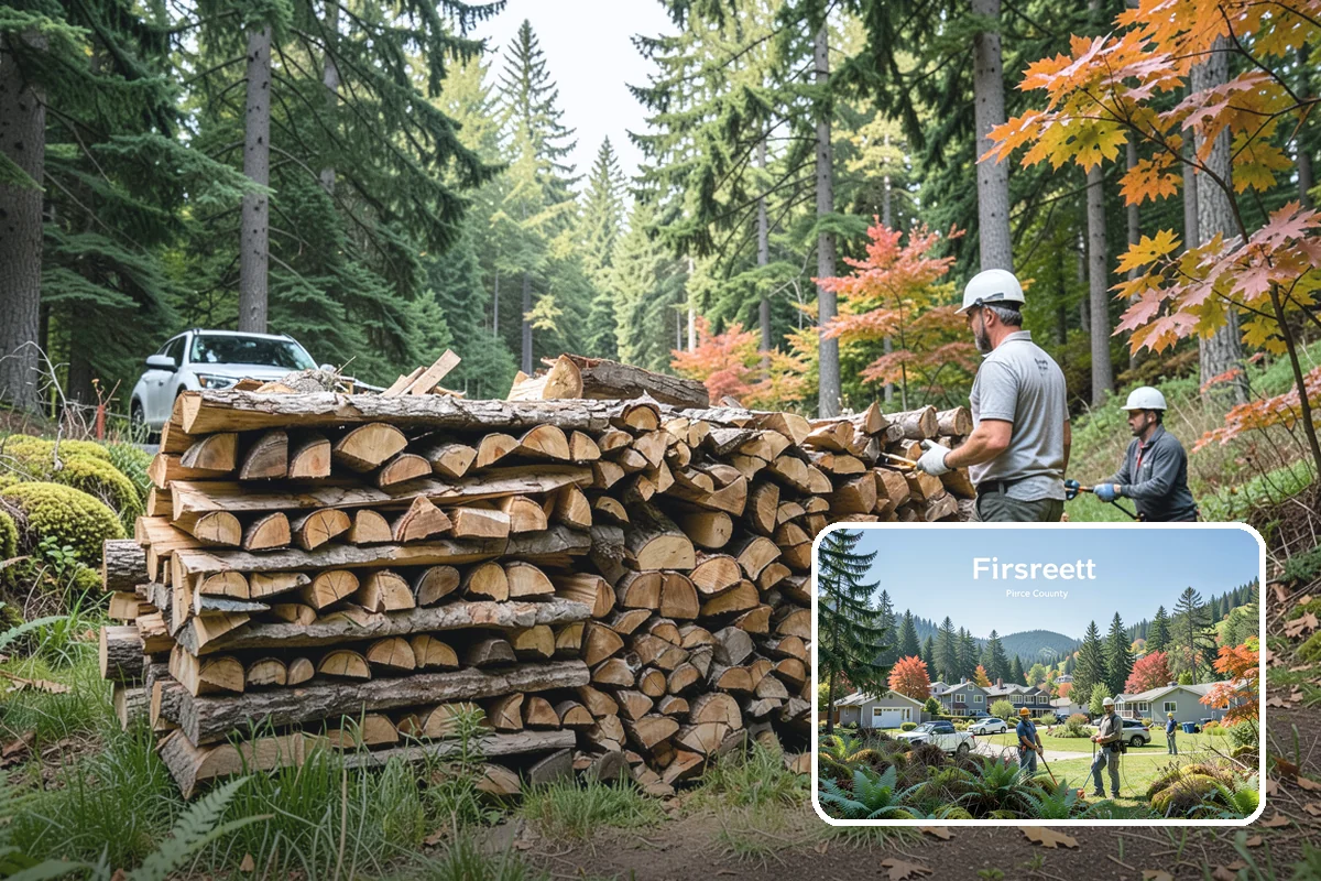 Half Cord Firewood in Fircrest, Pierce County, WA - Enough wood for consistent recreational fires
