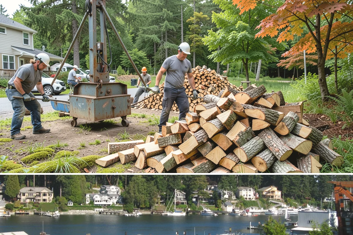Half Cord Firewood in Gig Harbor, Pierce County, WA - Fall is the smart time to secure a half cord before winter demand and prices climb.
