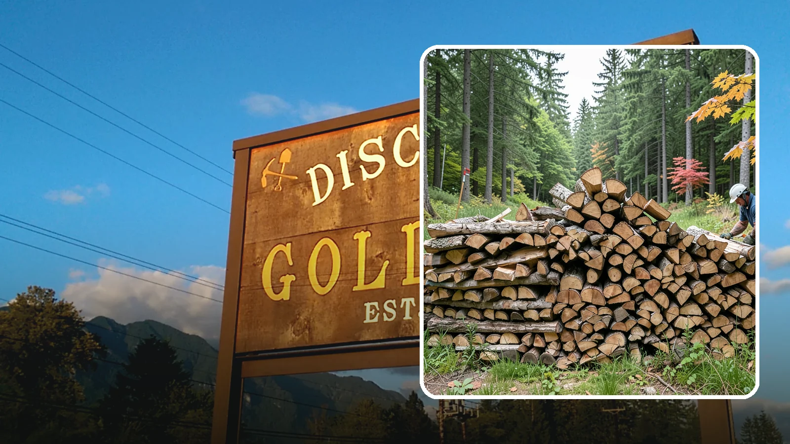 Half Cord Firewood in Gold Bar, Snohomish County, WA - A half cord of seasoned firewood, a balanced supply for regular weekend and evening fires.