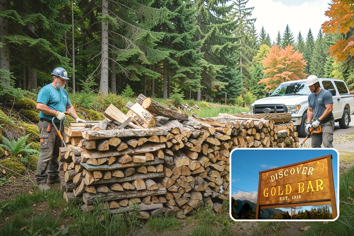 Half Cord Firewood in Gold Bar, Snohomish County, WA - Enough wood for consistent recreational fires