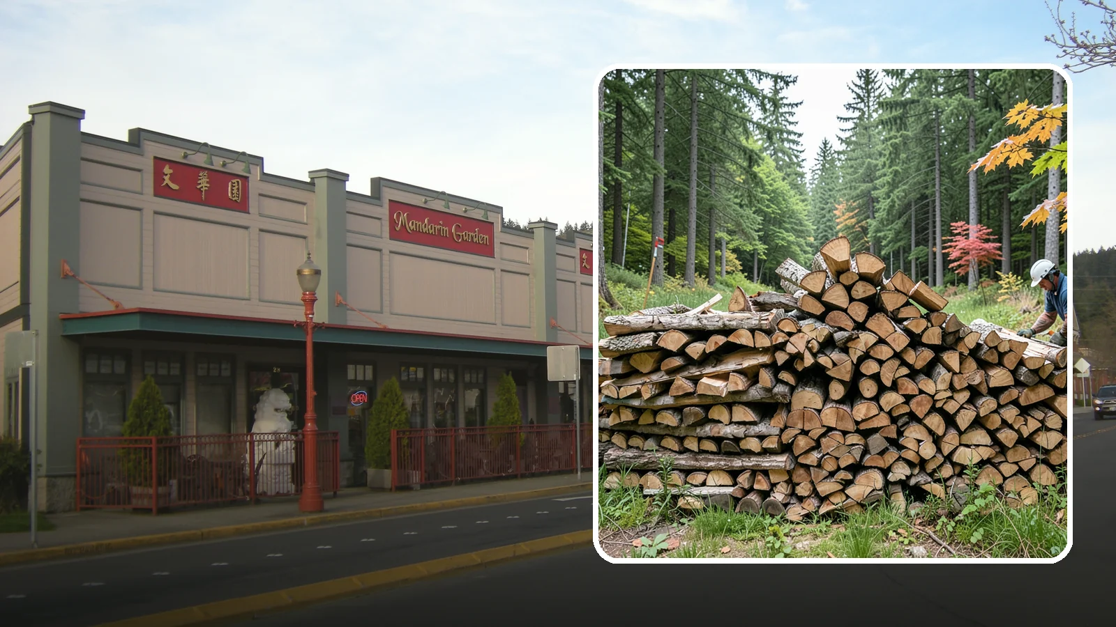 Half Cord Firewood in Issaquah, King County, WA - A half cord of seasoned firewood, a balanced supply for regular weekend and evening fires.