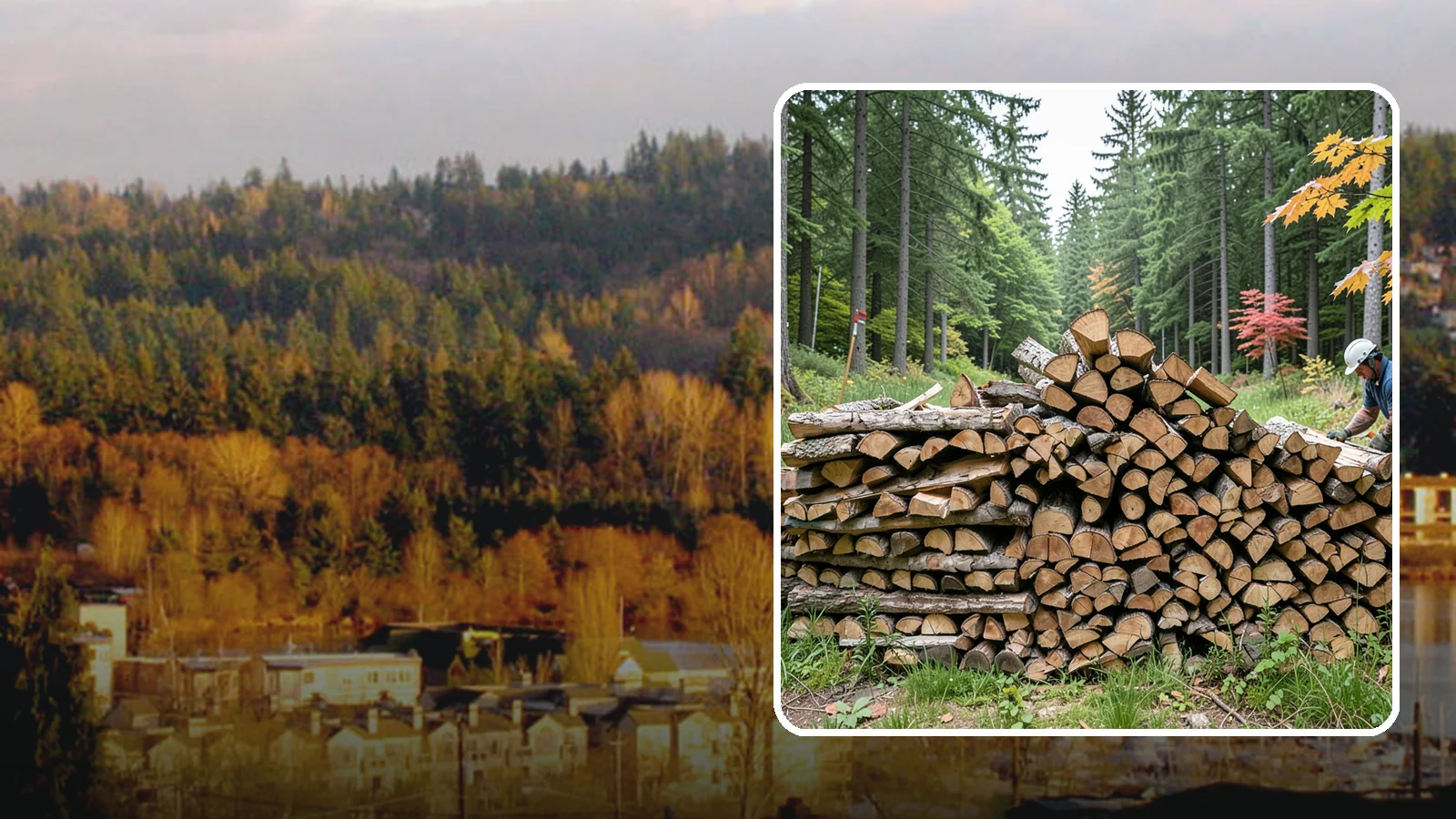 Half Cord Firewood in Kenmore, King County, WA - A half cord of seasoned firewood, a balanced supply for regular weekend and evening fires.