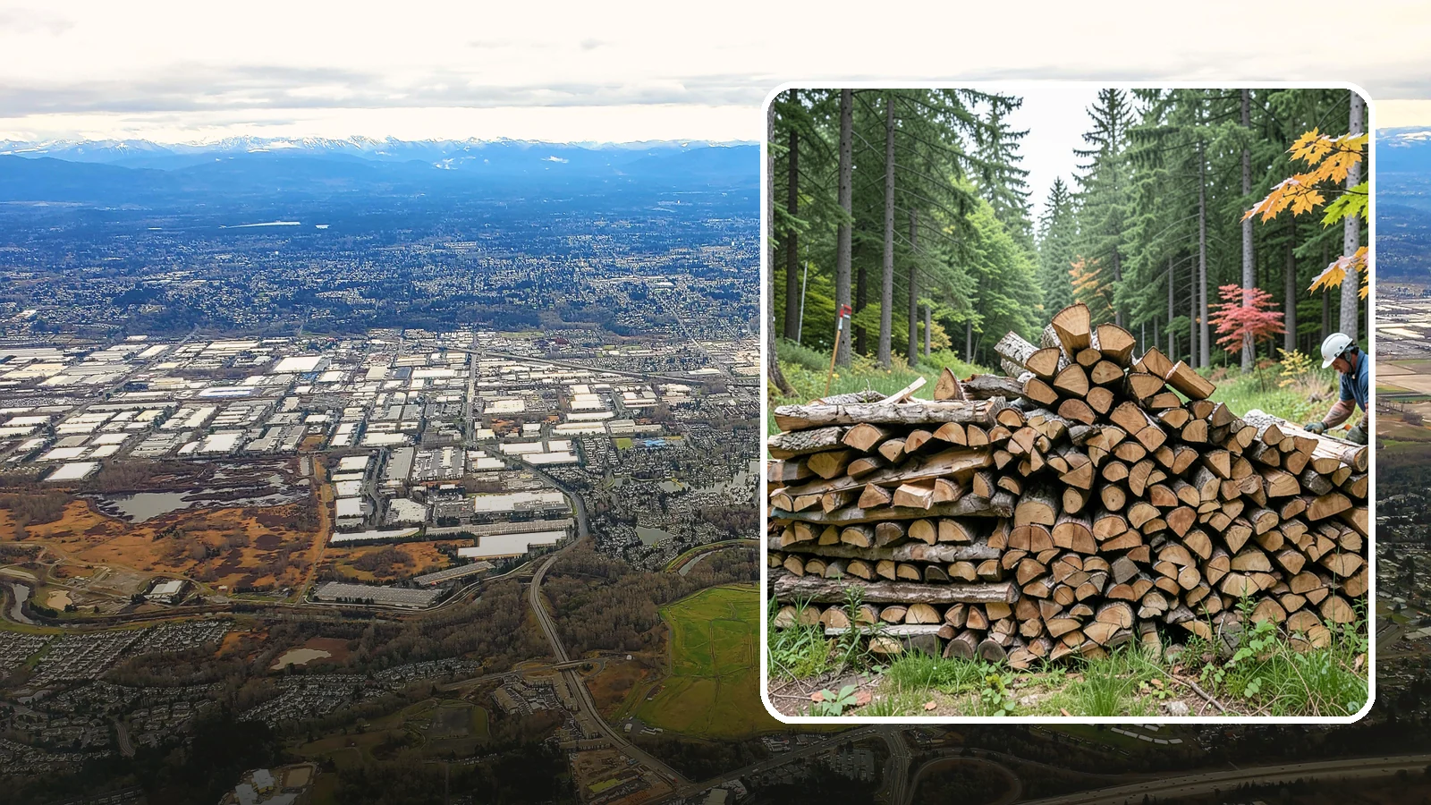 Half Cord Firewood in Kent, King County, WA - A half cord of seasoned firewood, a balanced supply for regular weekend and evening fires.