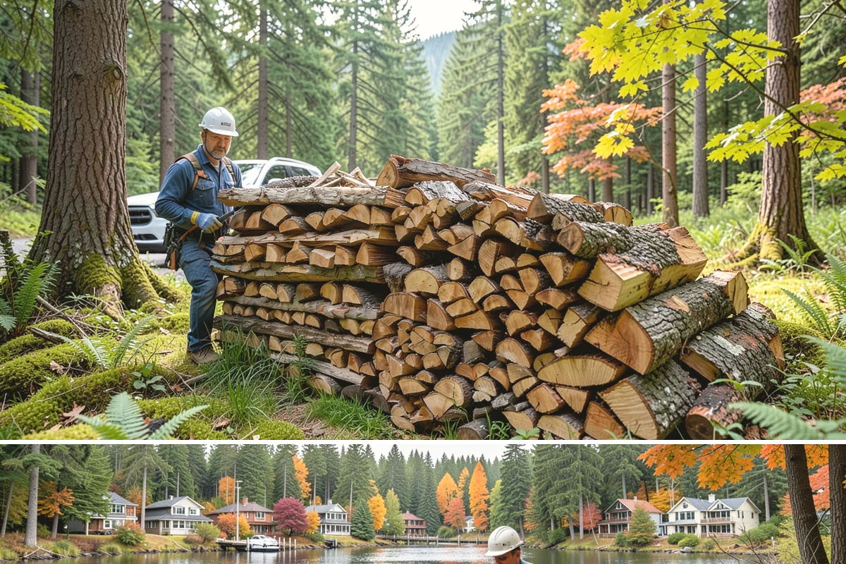 Half Cord Firewood in La Conner, Skagit County, WA - Fall is the smart time to secure a half cord before winter demand and prices climb.