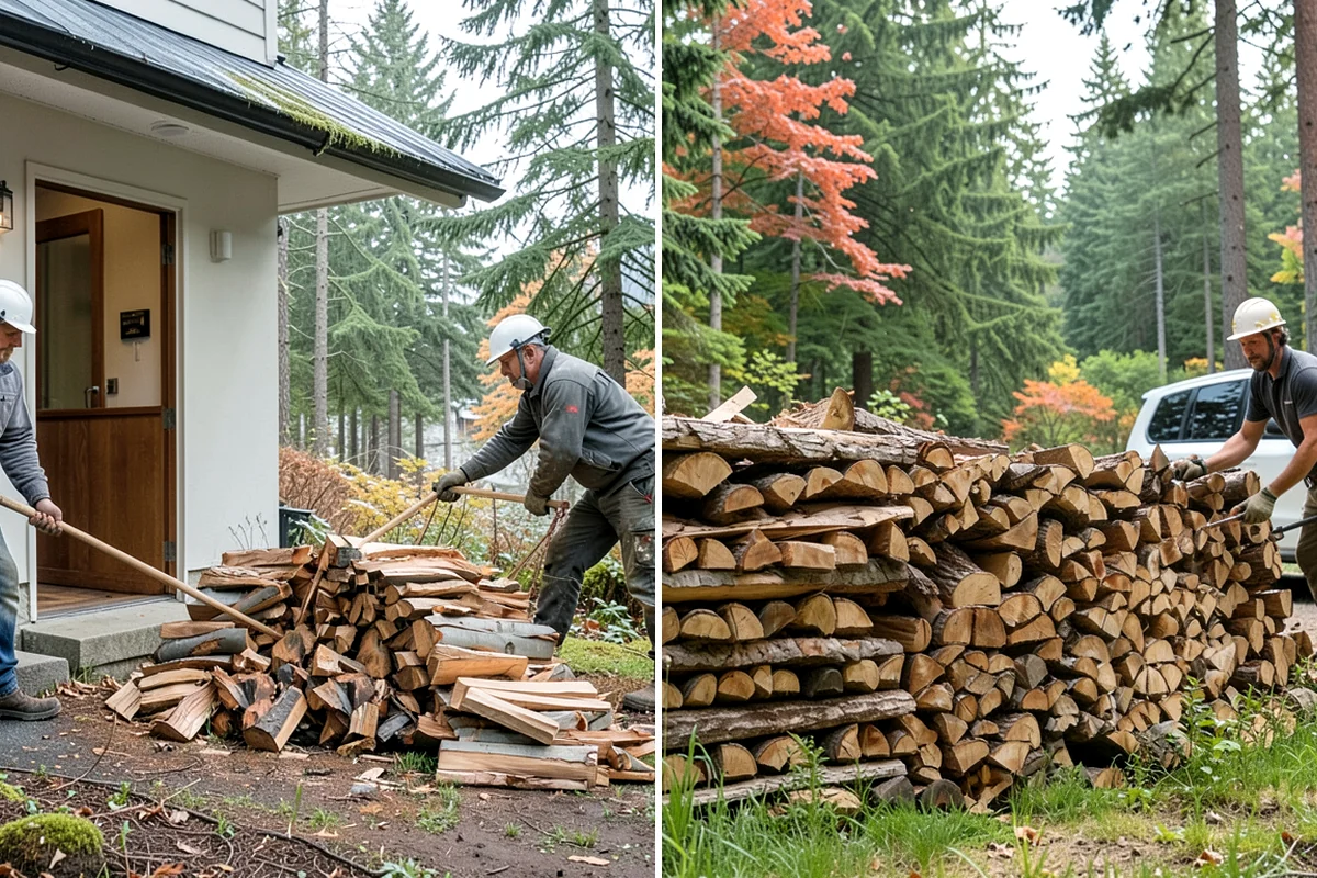 Half Cord Firewood in Lake Forest Park, King County, WA - Place your half-cord order with a preferred date