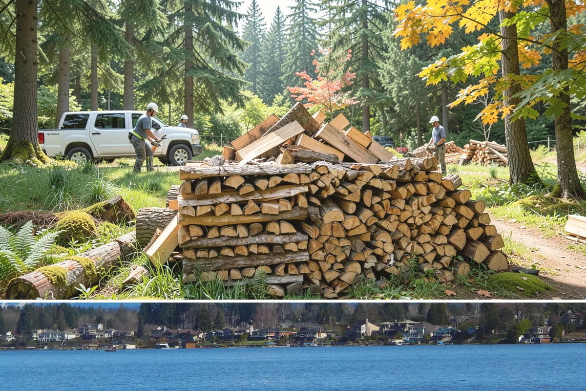 Half Cord Firewood in Lake Stevens, Snohomish County, WA - Fall is the smart time to secure a half cord before winter demand and prices climb.