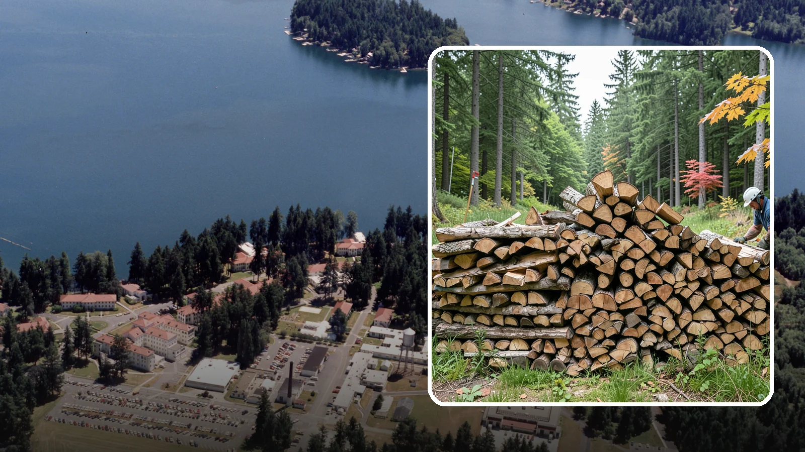 Half Cord Firewood in Lakewood, Pierce County, WA - A half cord of seasoned firewood, a balanced supply for regular weekend and evening fires.