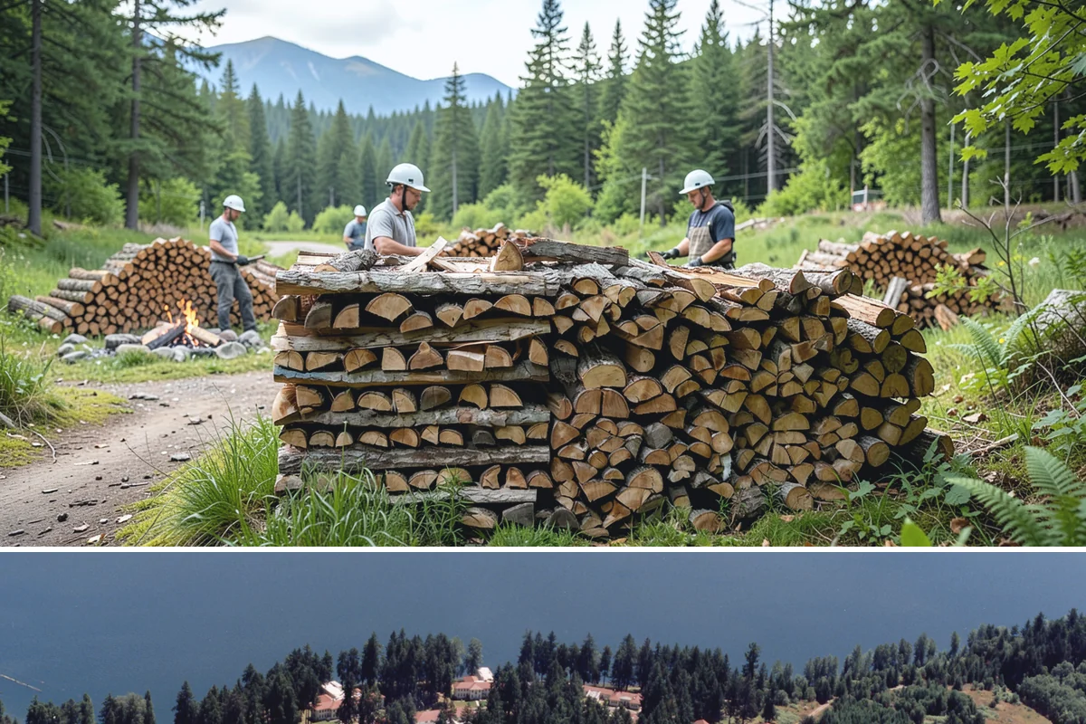 Half Cord Firewood in Lakewood, Pierce County, WA - Fall is the smart time to secure a half cord before winter demand and prices climb.